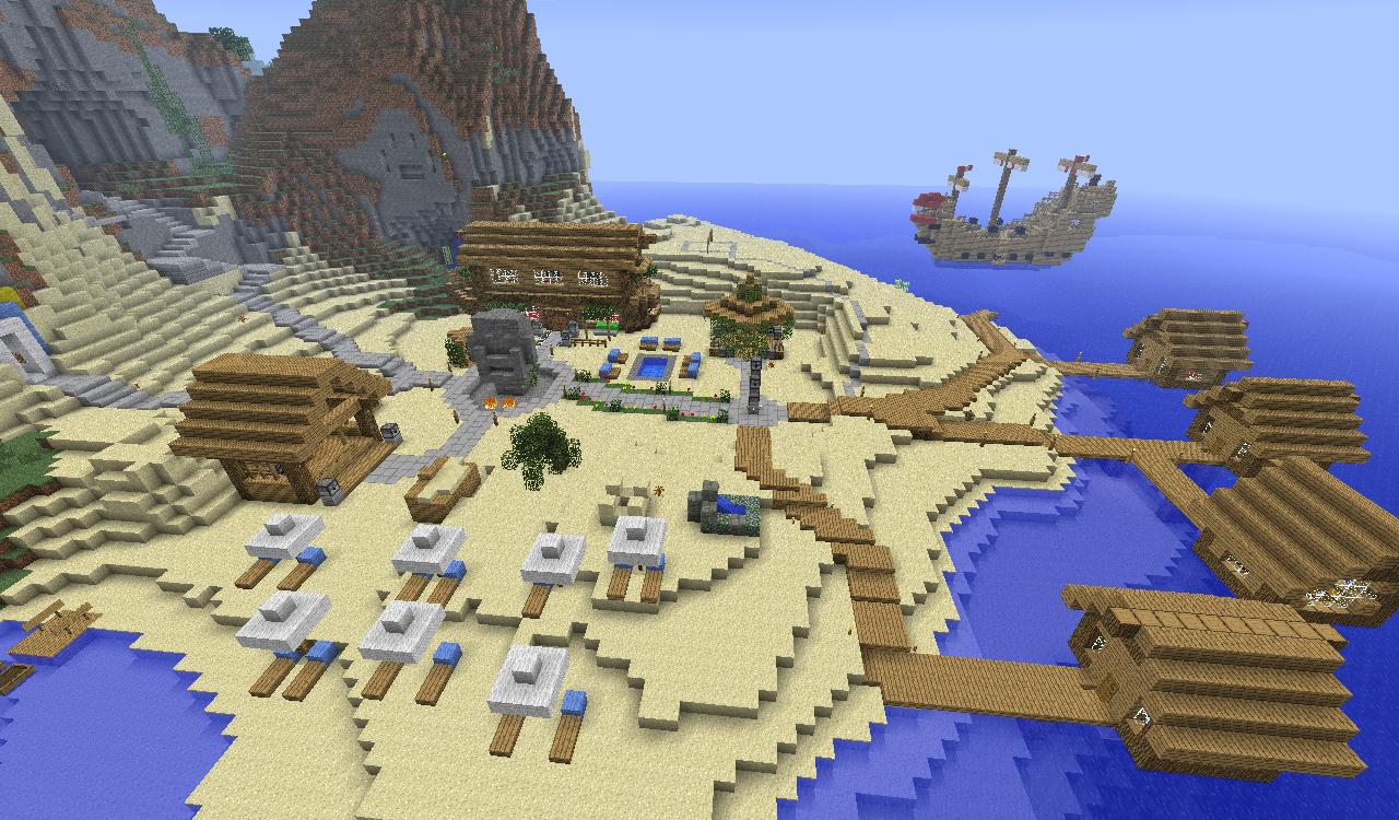 TIKI island resort Minecraft Map